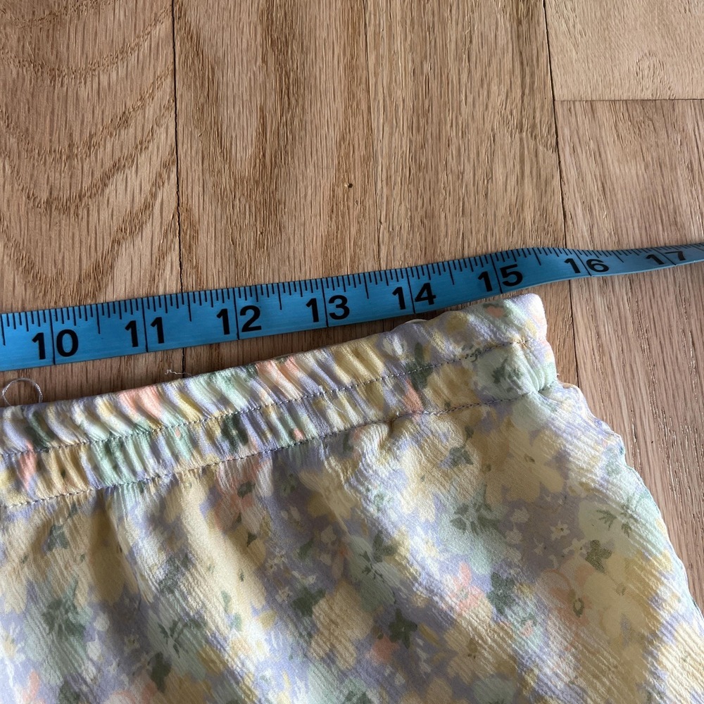 Y2K Silk Floral‎ Midi Skirt Bias Cut Cottagecore soft romantic layering Slip - Picture 9 of 9